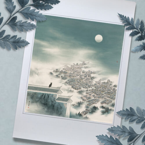 四川館特展畫卡套票《官網限定送 月下守望畫卡》